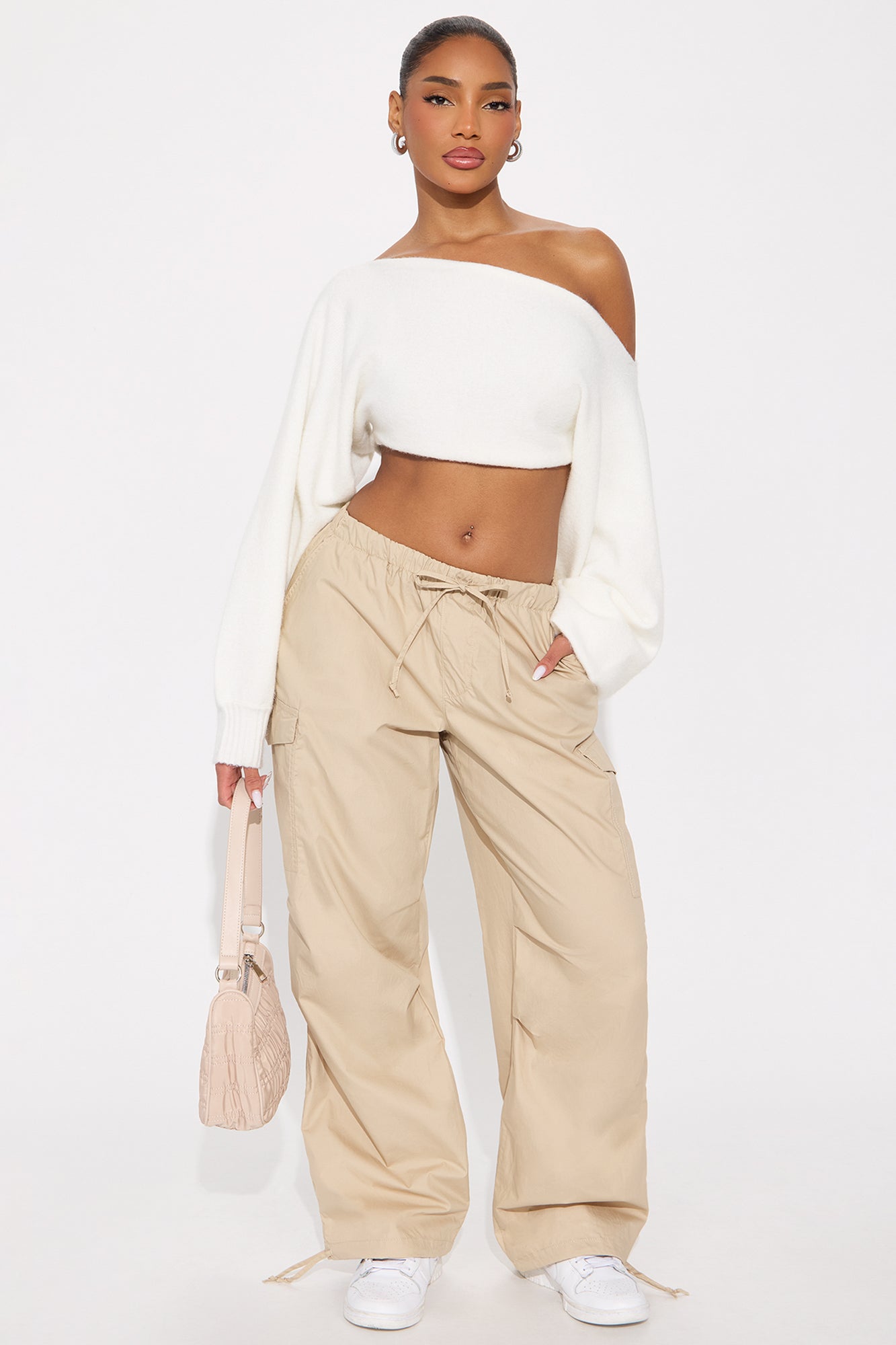 Street Smart Cargo Parachute Pant - Khaki