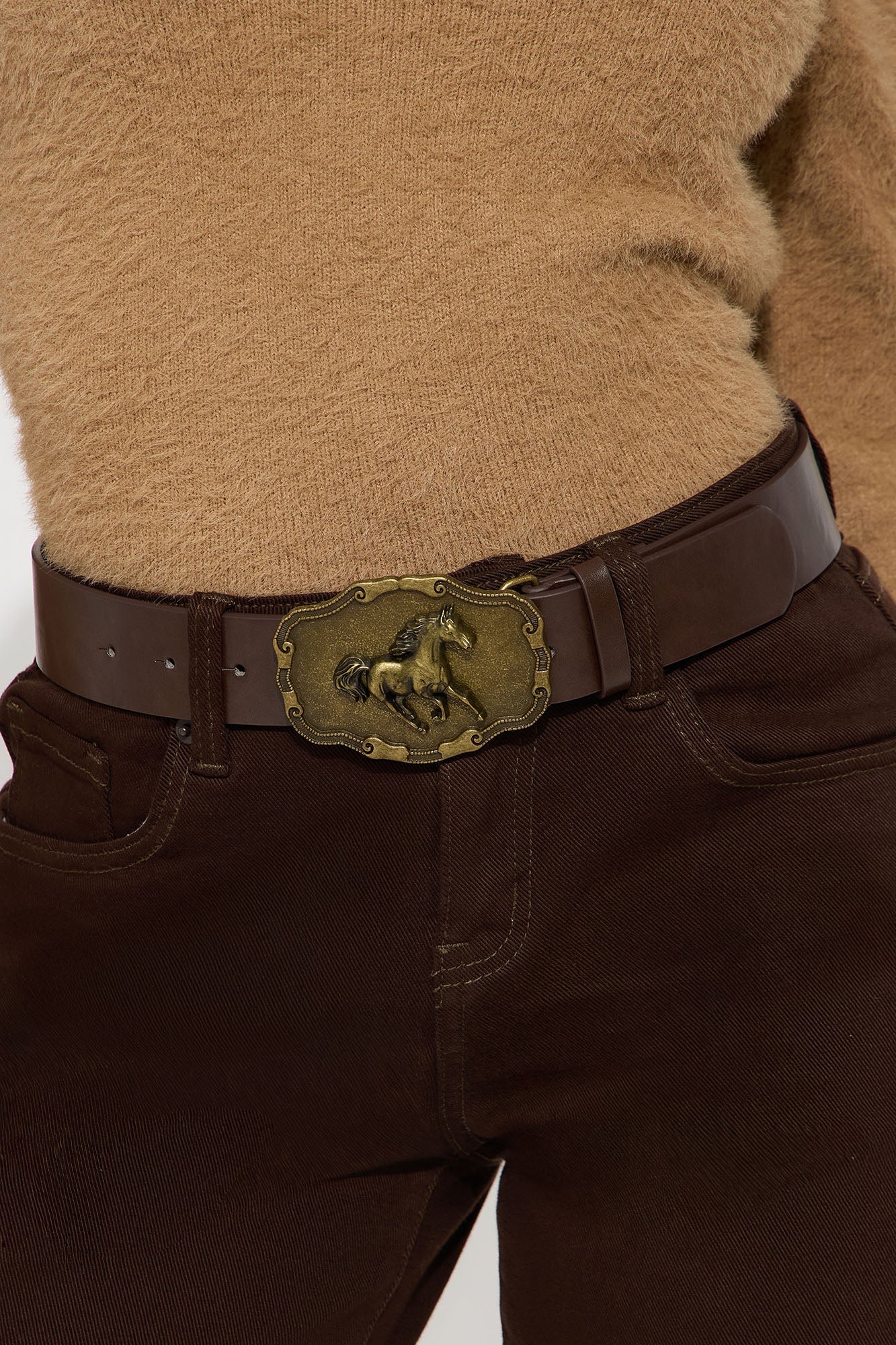 Long Live Cowgirls Belt - Brown/combo