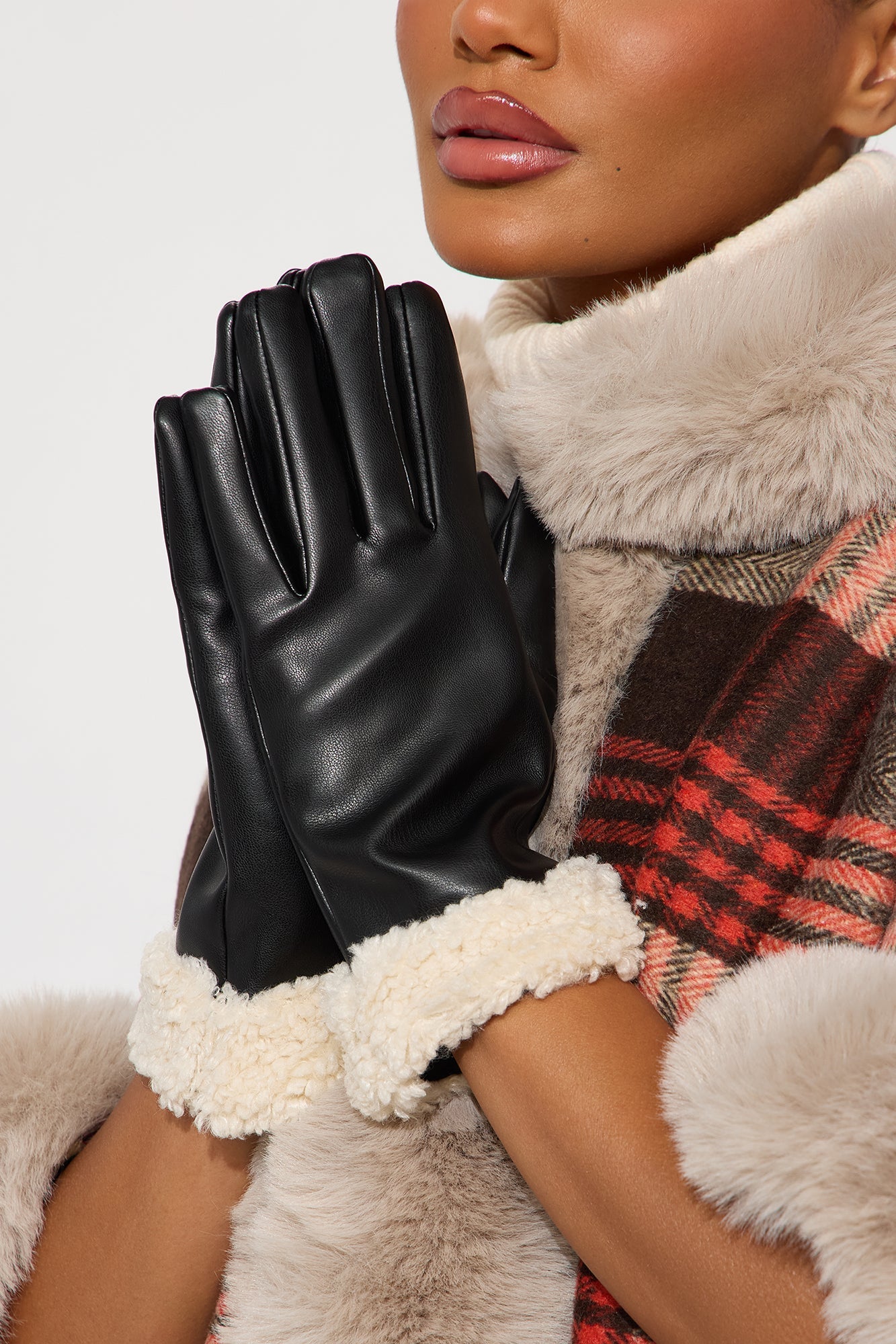 Chance Of Snow Gloves - Black/White