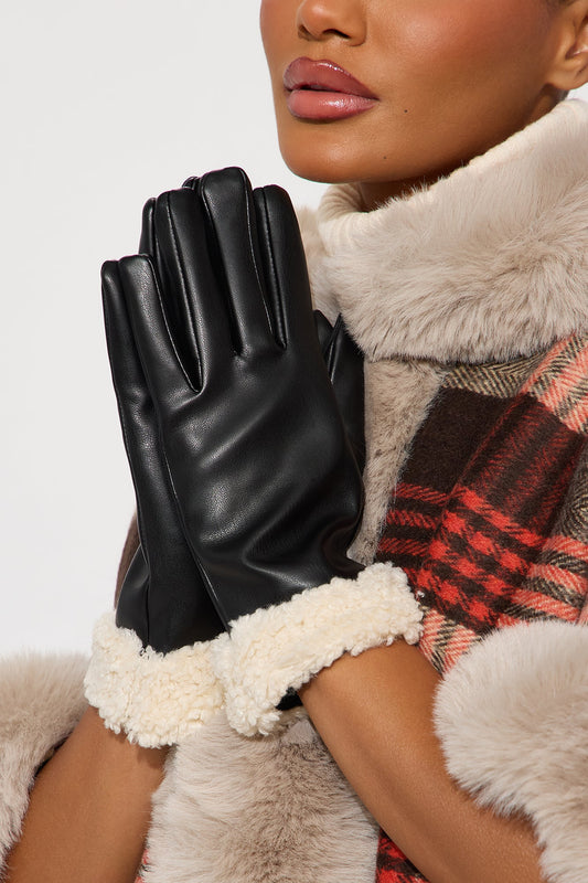 Chance Of Snow Gloves - Black/White