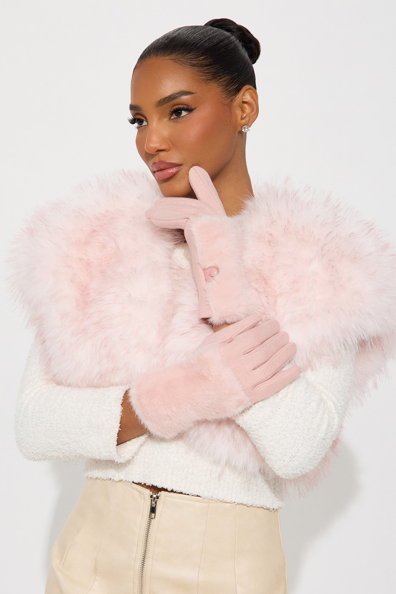 Keep Me Warm Gloves - Pink