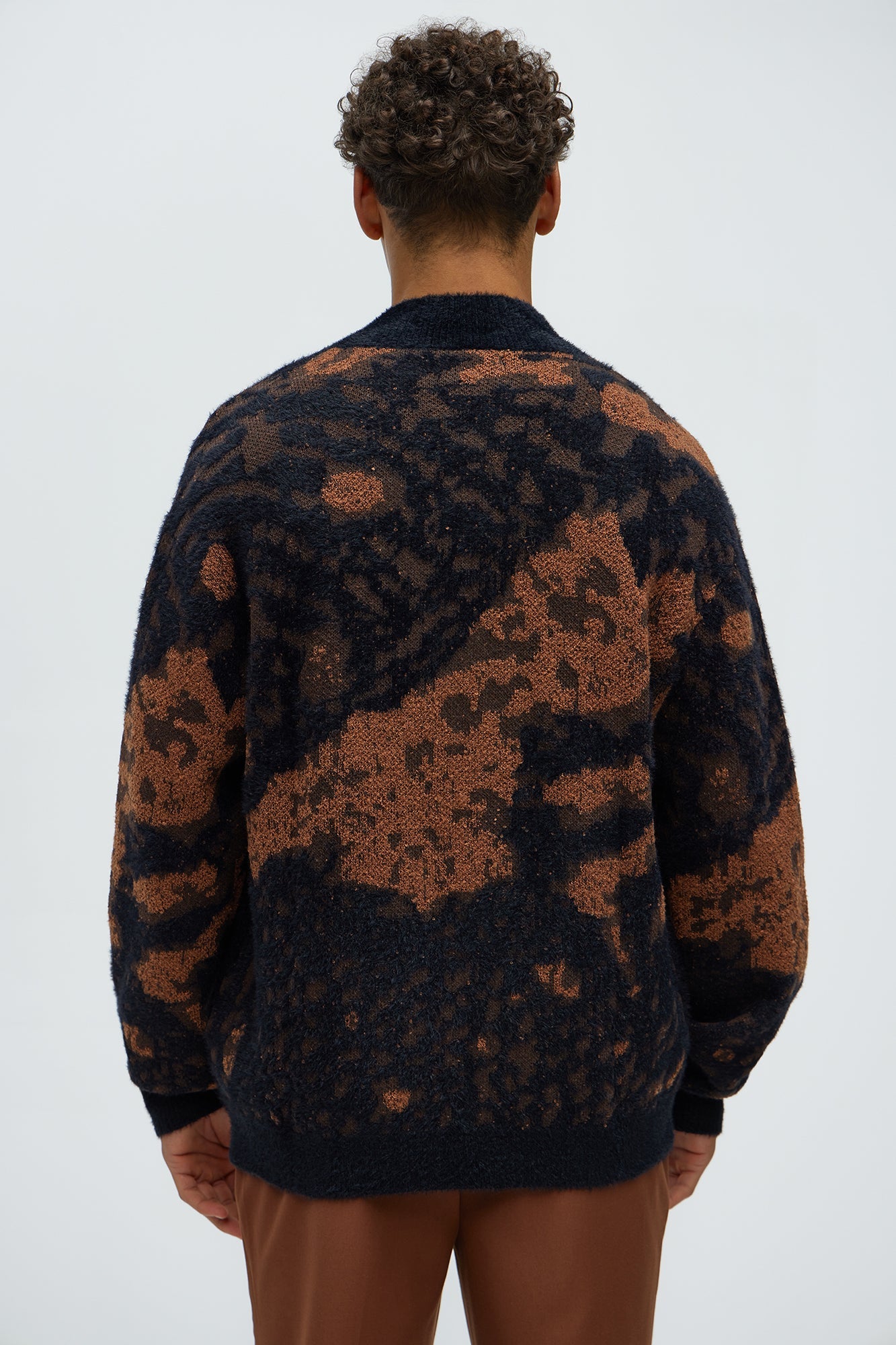 Lock It In Zip Sweater - Brown Combo