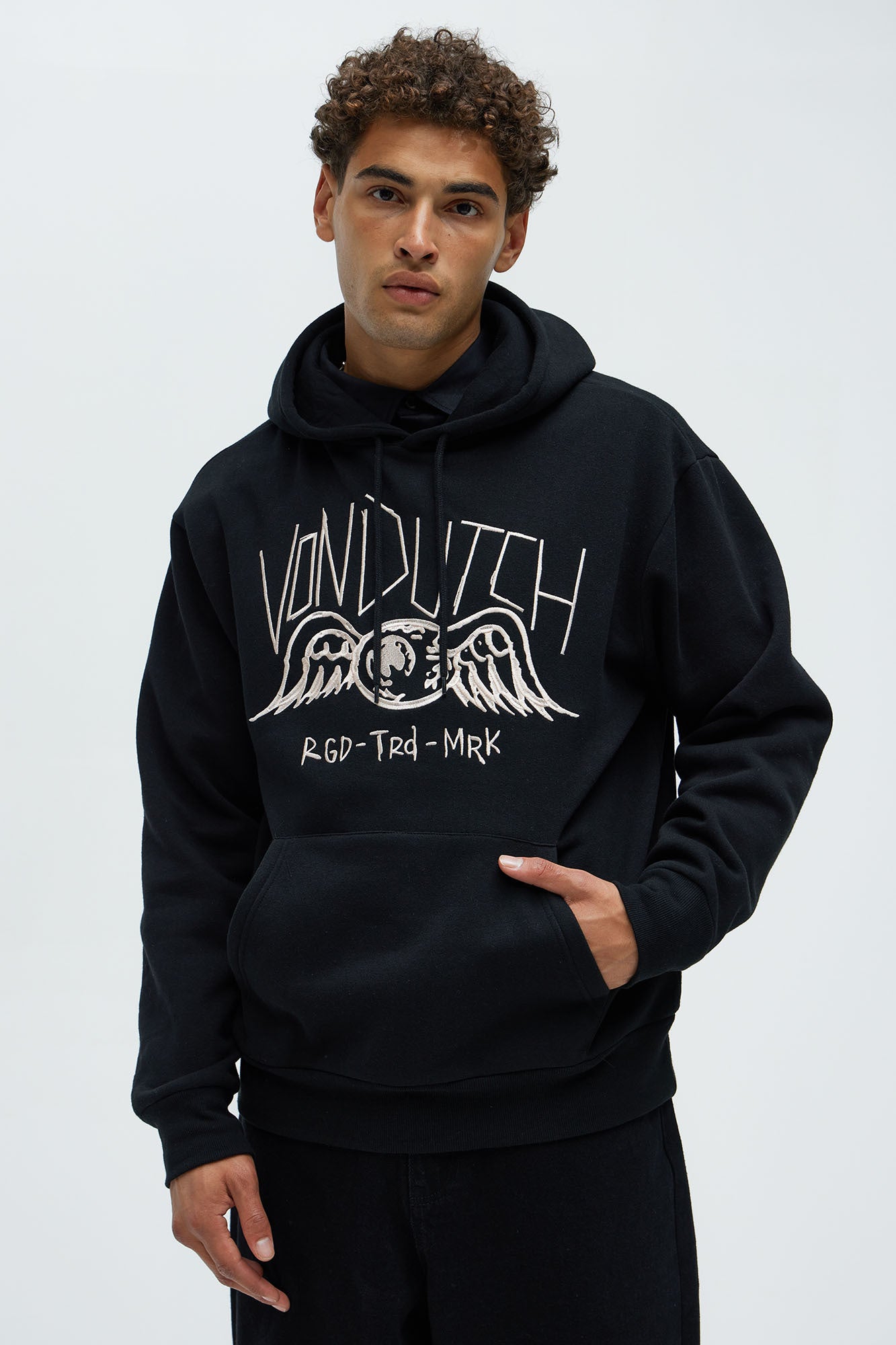 Von Dutch Eye Sketch Hoodie - Black