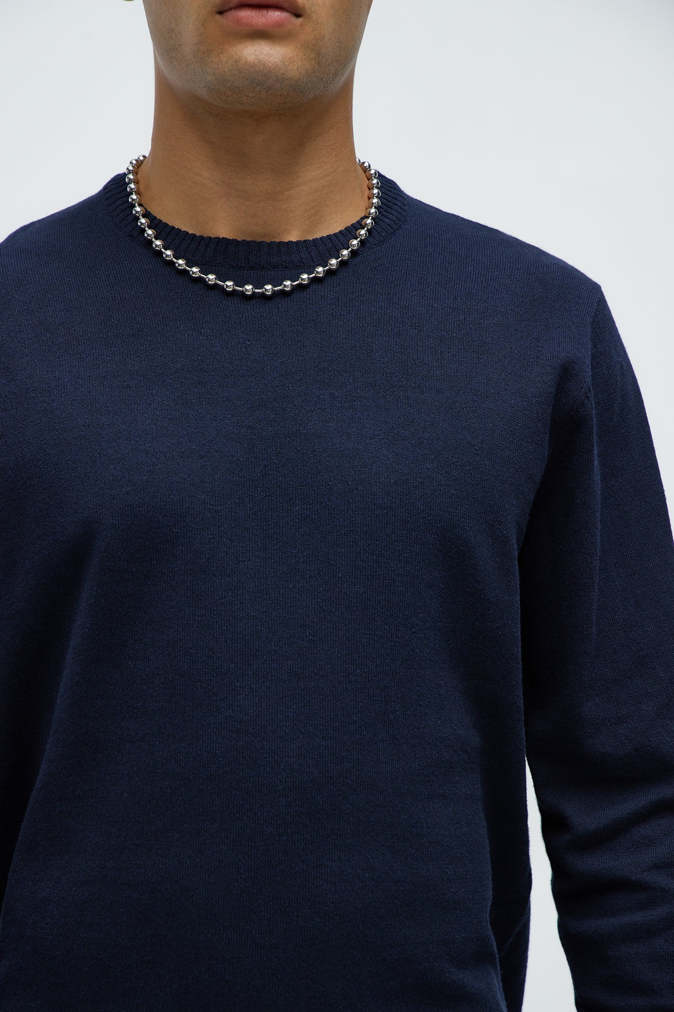 Cozy and Cool Crewneck Sweater - Navy
