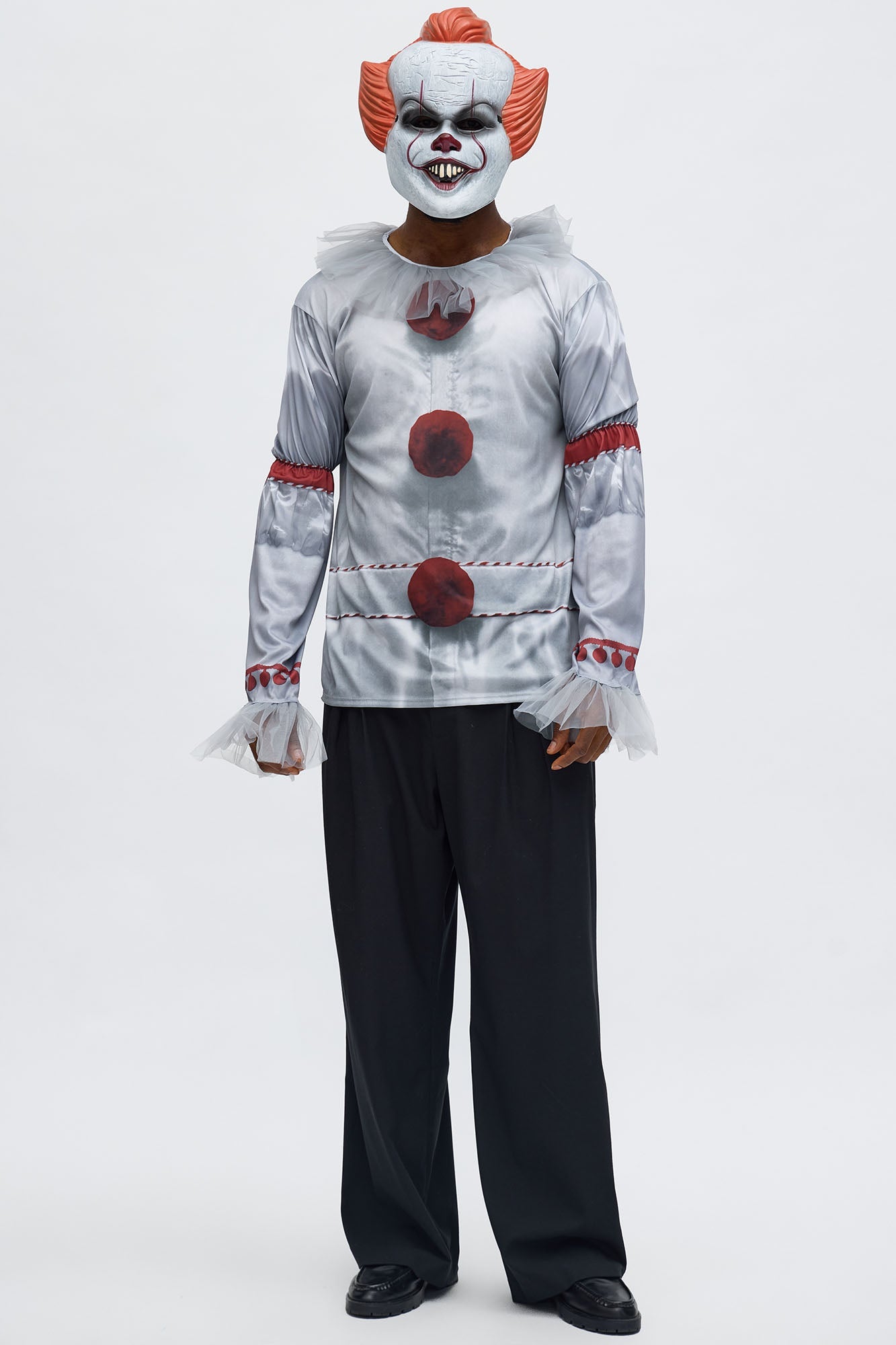 Pennywise 2 Piece Costume Set - White/combo