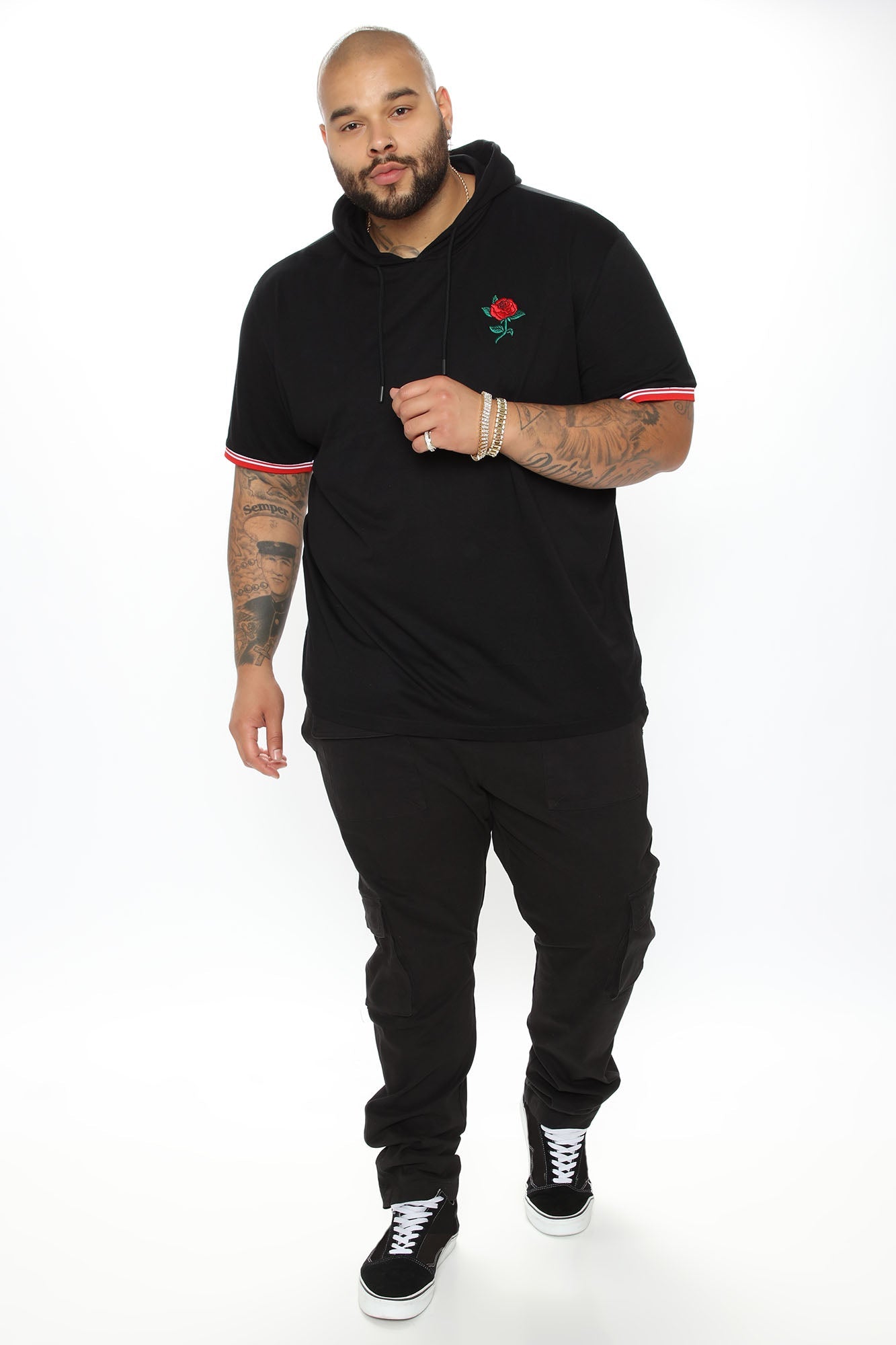 Cadet Utility Slim Cargo Pants - Black