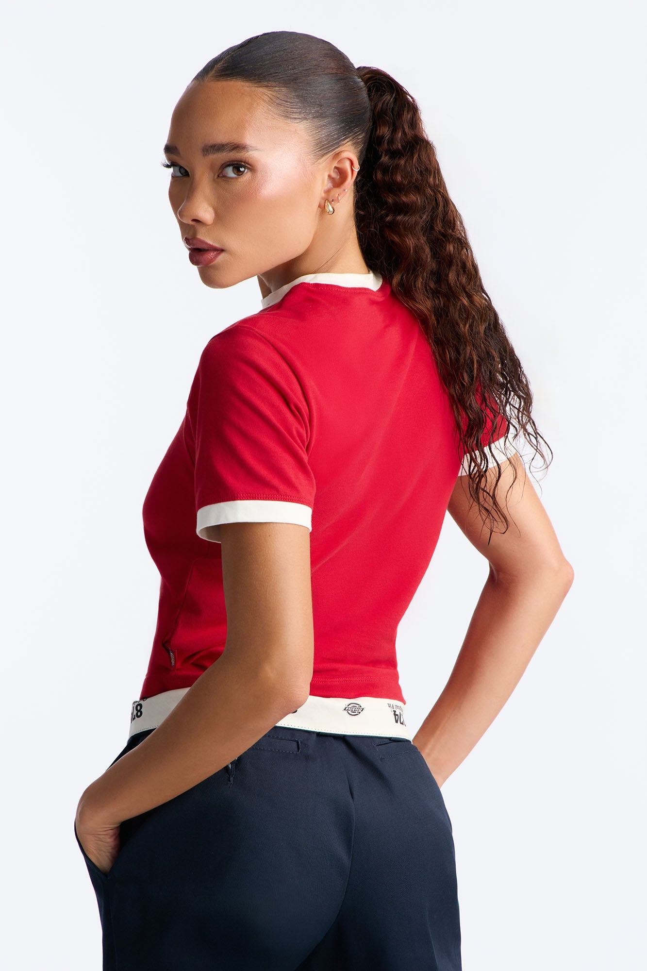 Dickies Short Sleeve Baby Tee - Red