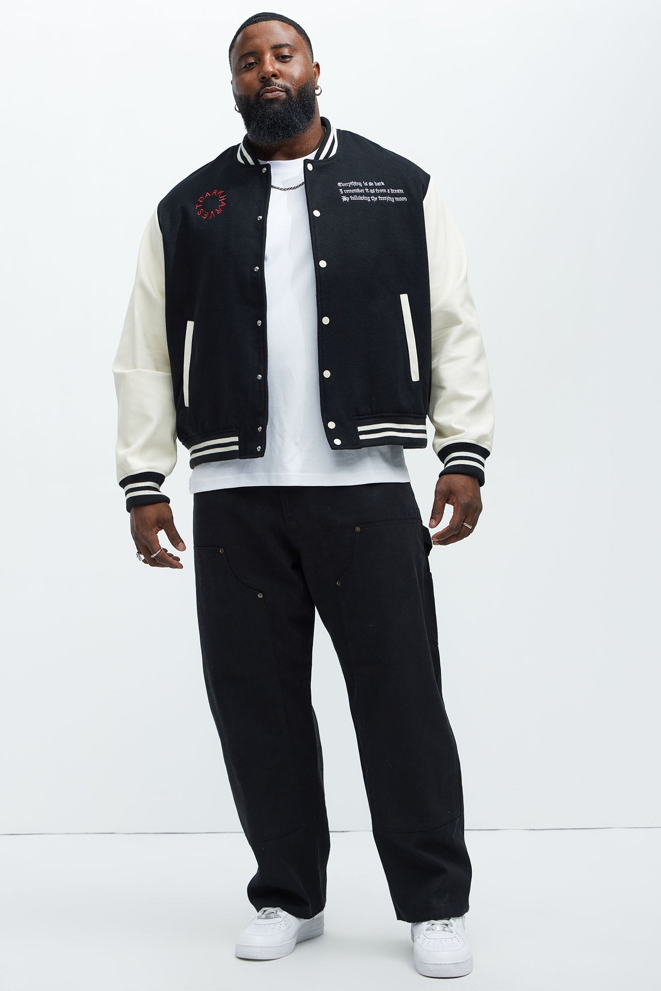 Dark Harvest Varsity Jacket - Black