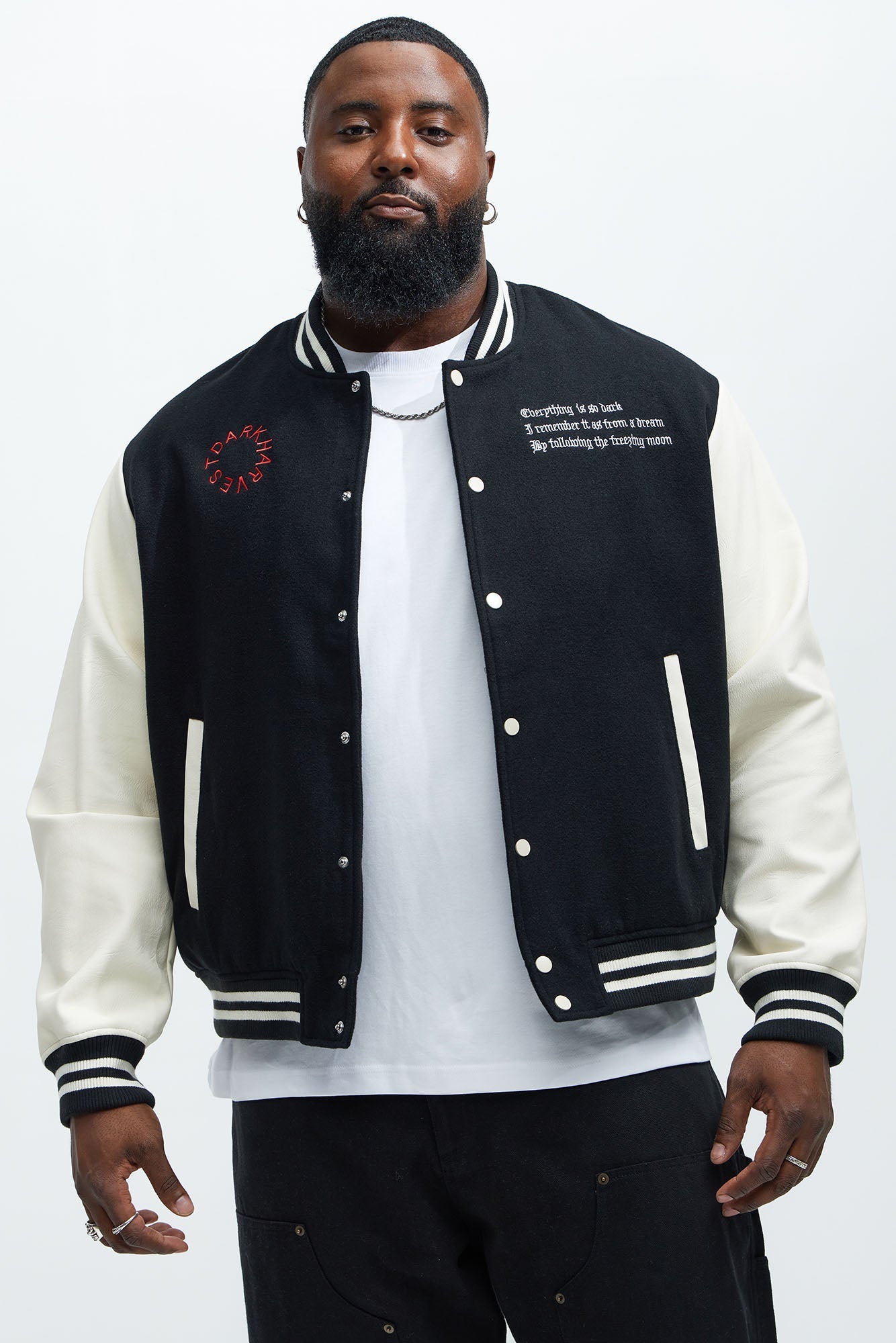 Dark Harvest Varsity Jacket - Black
