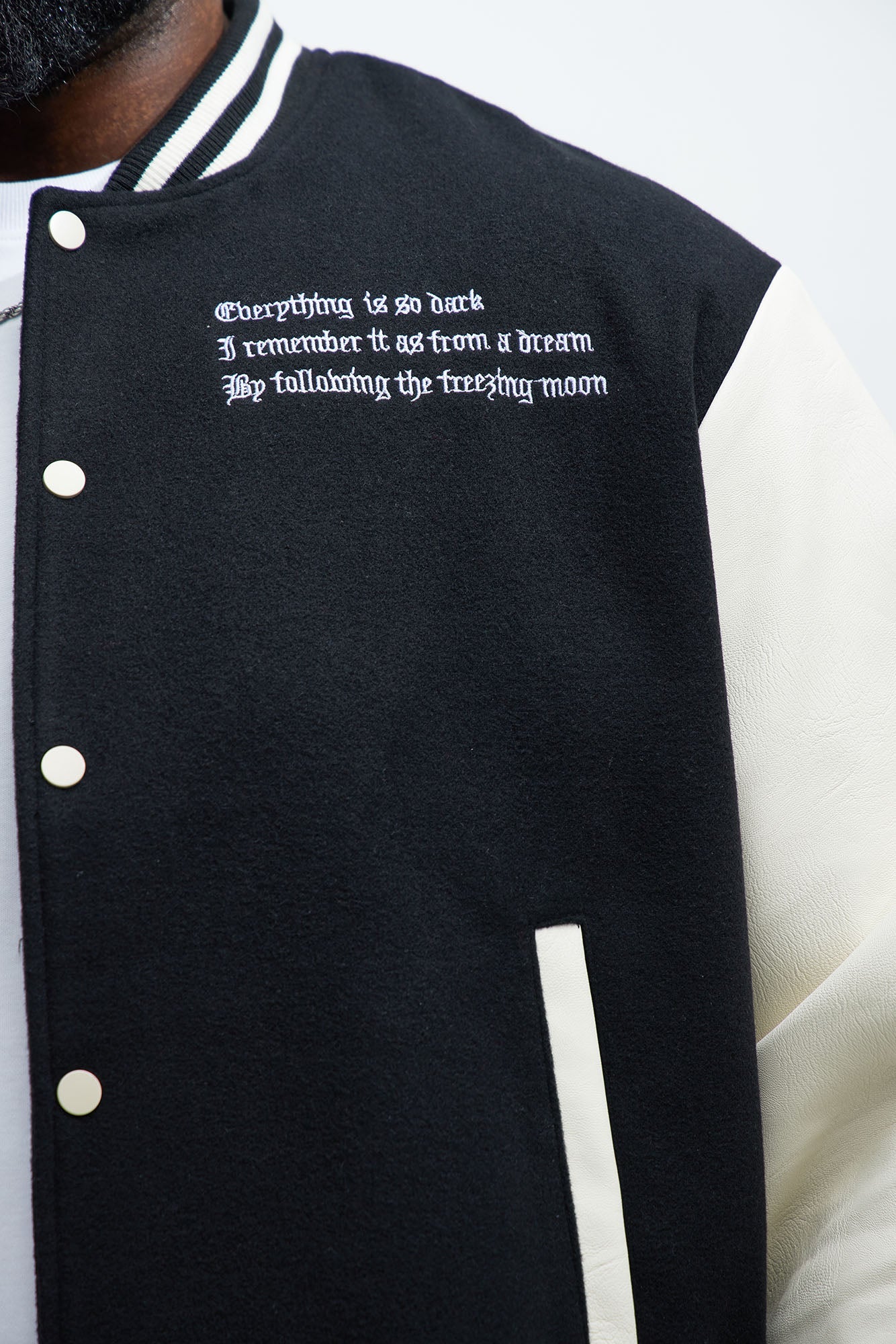 Dark Harvest Varsity Jacket - Black