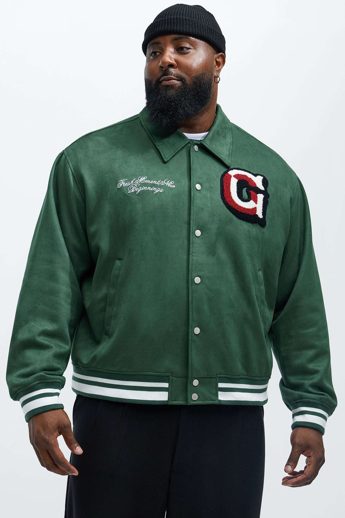 Good As Gold Varsity Jacket - Green