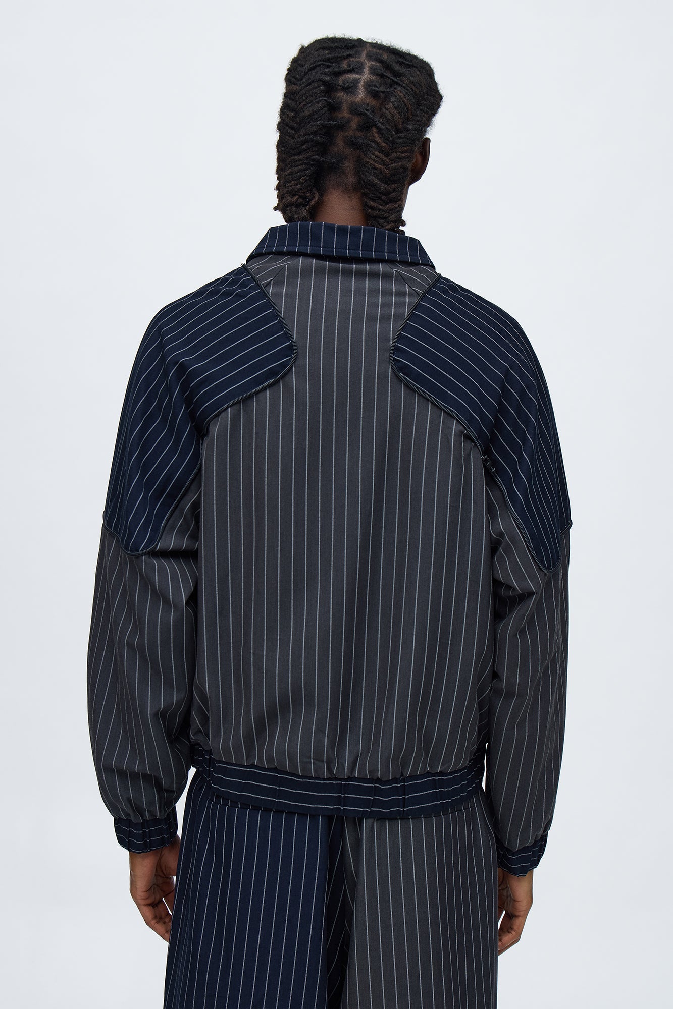 Too Easy Formal Bomber Jacket - Grey/combo