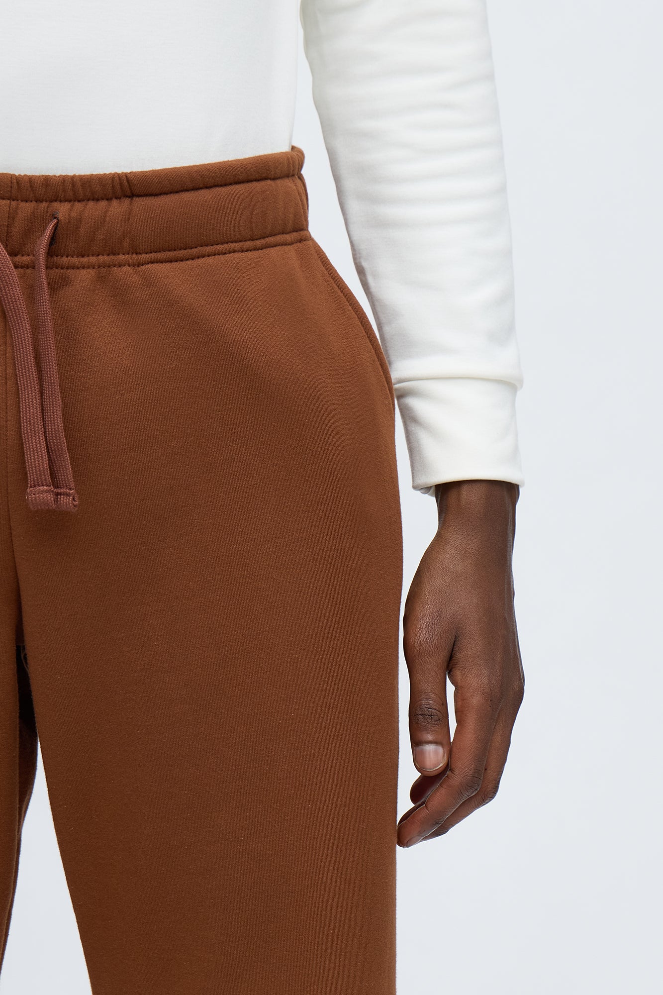 Aim For The Stars Baggy Sweatpants - Brown