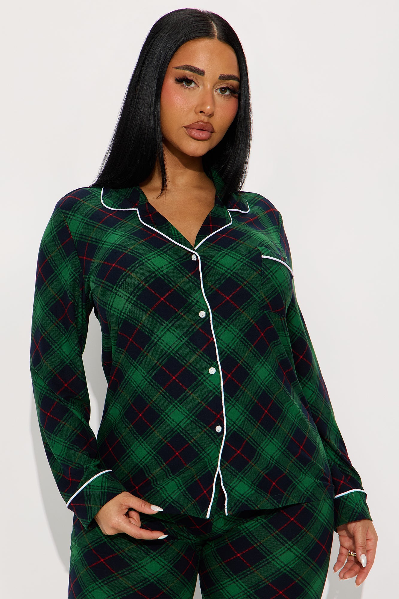 Winter Mood Long Sleeve PJ Pant Set - Navy/combo