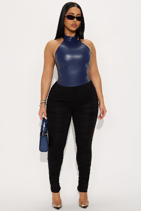 Perfectly Pinched Ruched High Rise Legging - Black