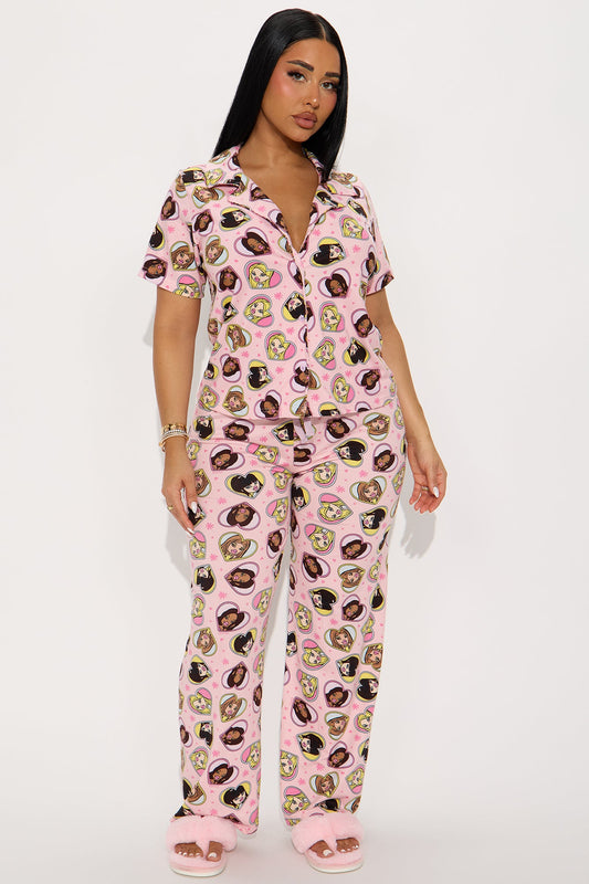 Bratz Heart Toss PJ Pant Set - Pink/combo