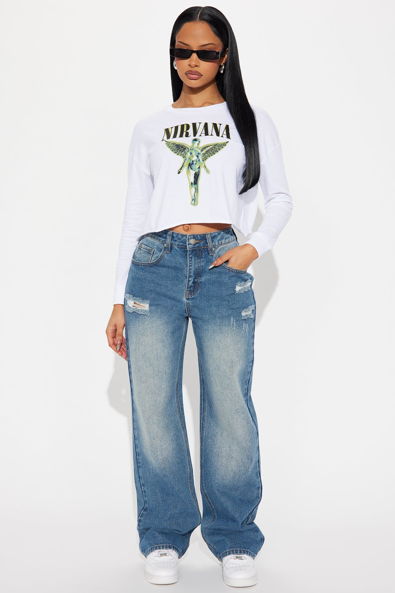 Beginning To Wonder Non Stretch Straight Leg Jeans - Medium Wash