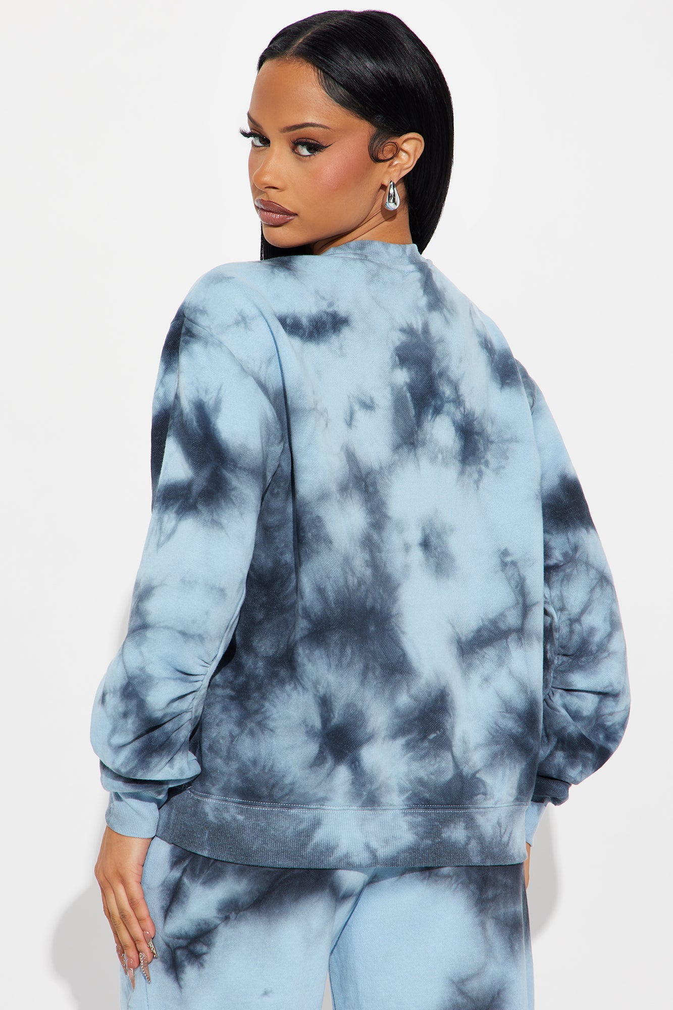 Von Dutch Mineral Washed Crewneck Sweatshirt - Navy Wash