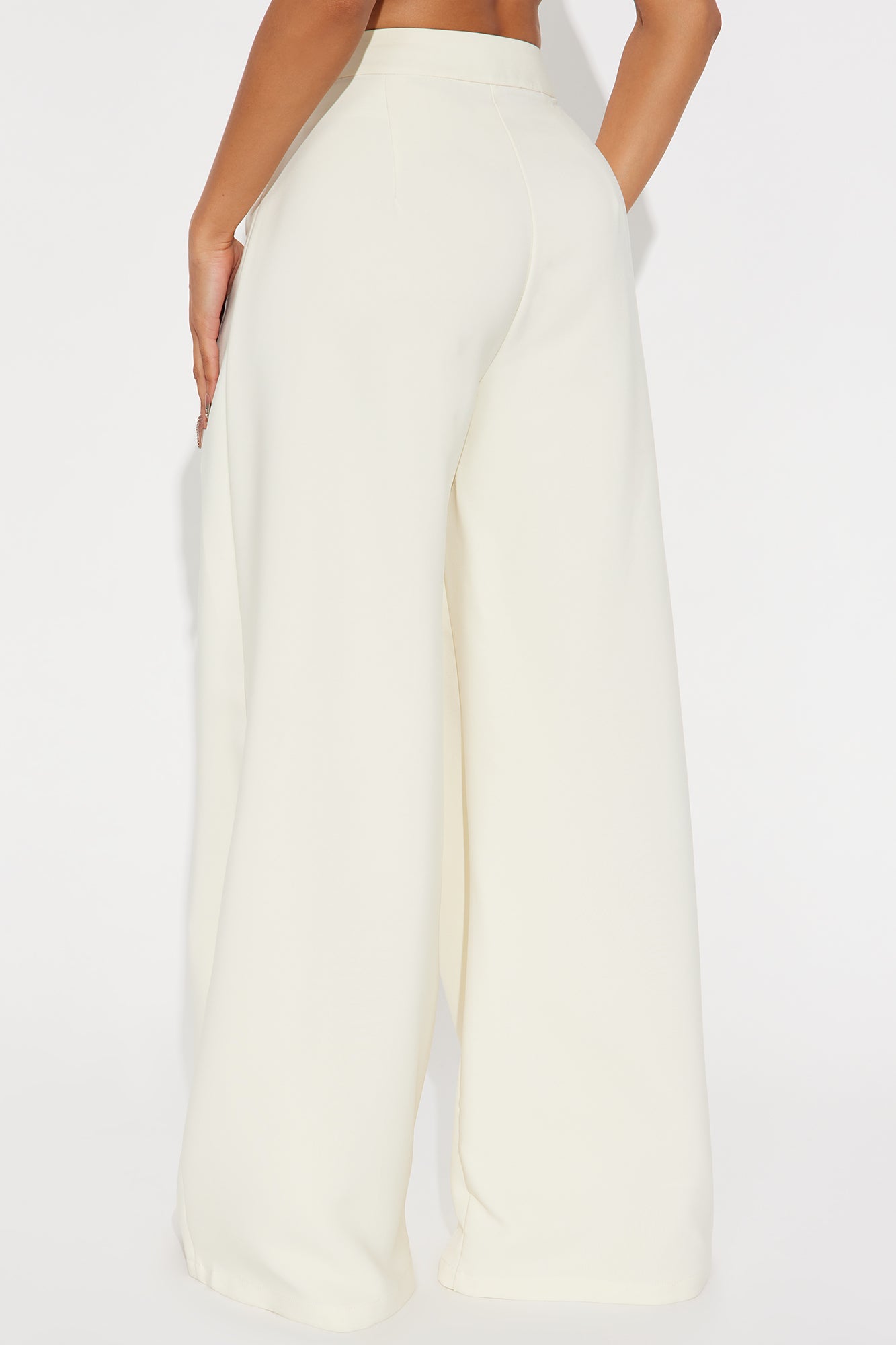 Luxe Living Pleated Trouser Pant 32″ - Ivory