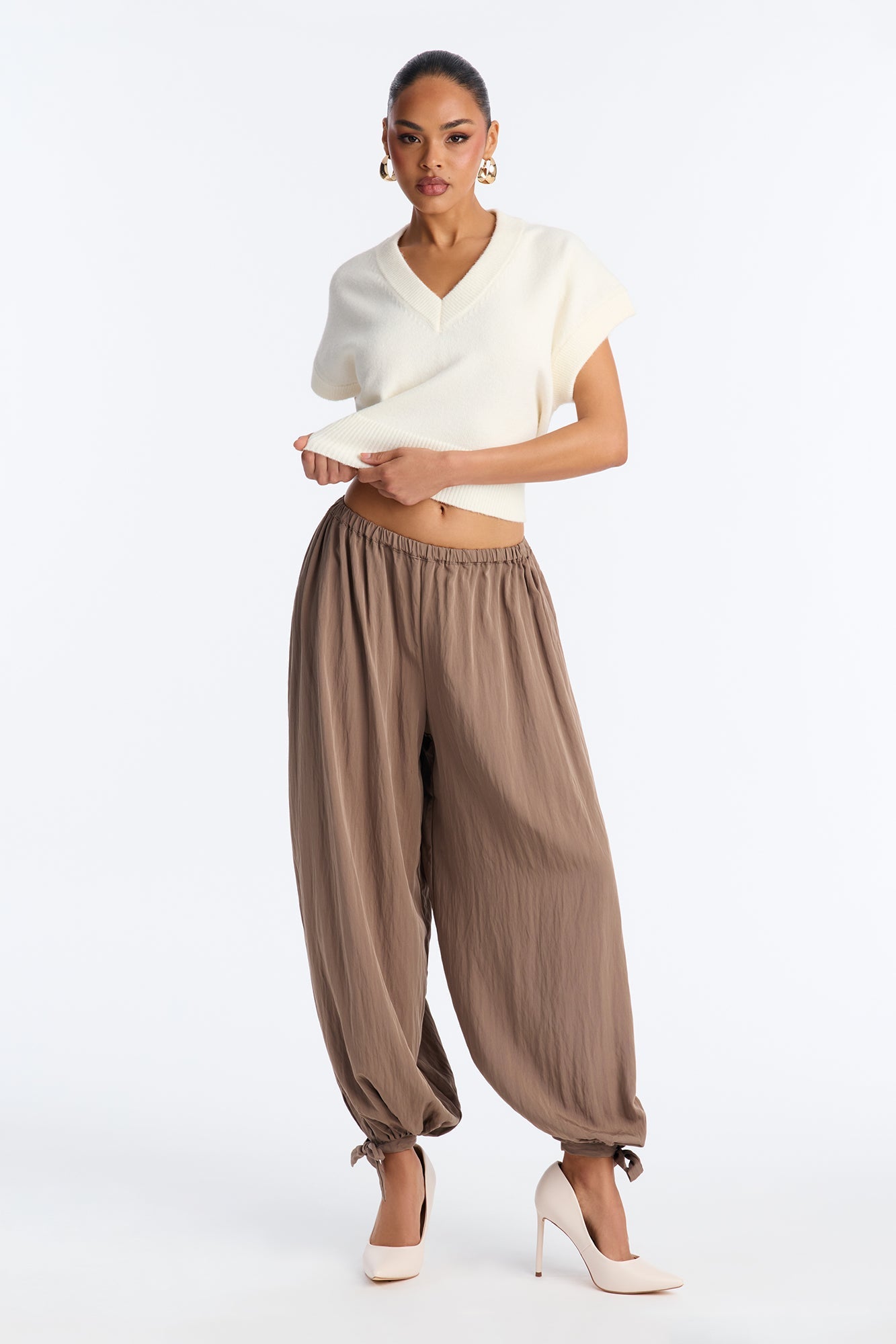Boho Babe Balloon Pants 29″ - Olive