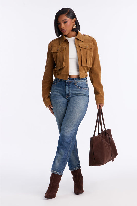 Classic Ankle Straight Leg Jeans - Dark Wash