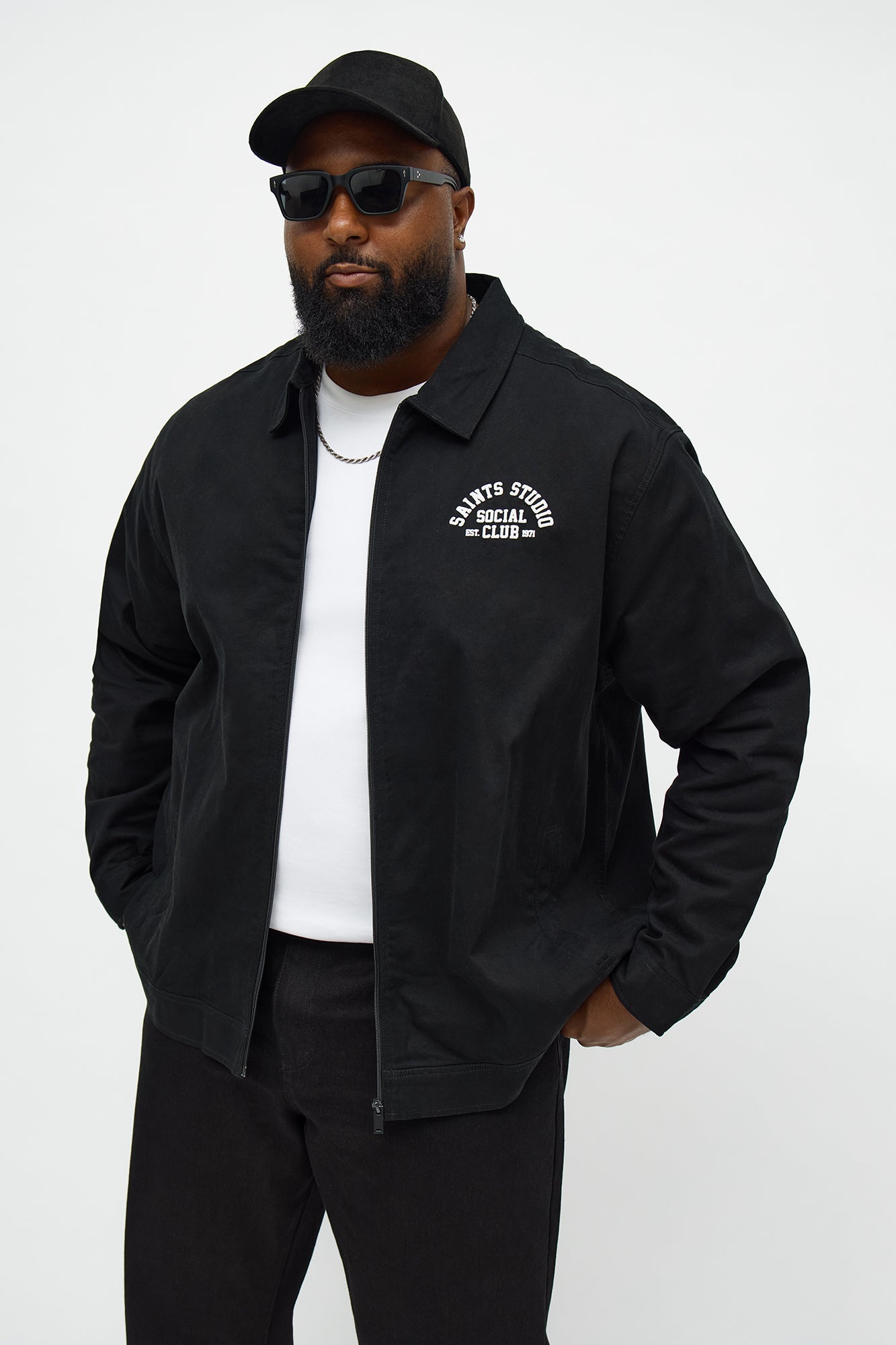 Social Club Trucker Jacket - Black