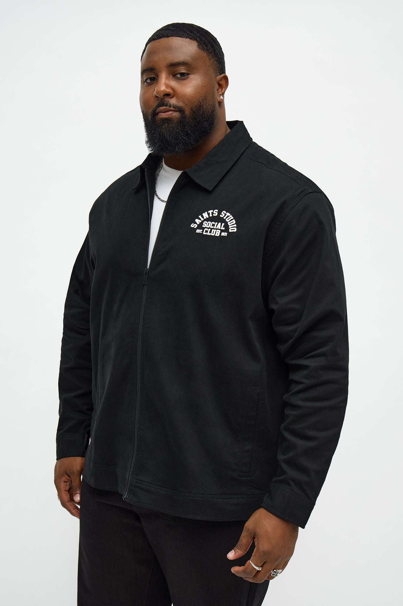Social Club Trucker Jacket - Black