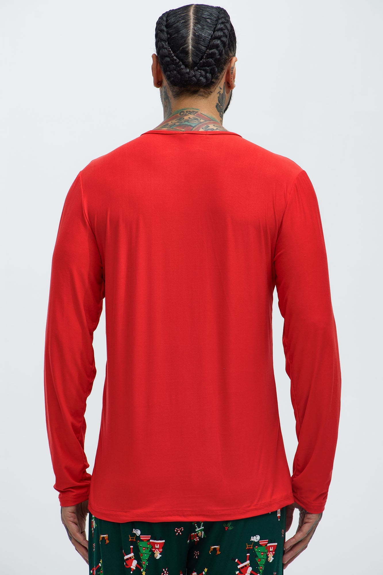 Dear Santa We Tried Holiday PJ Set - Black/combo