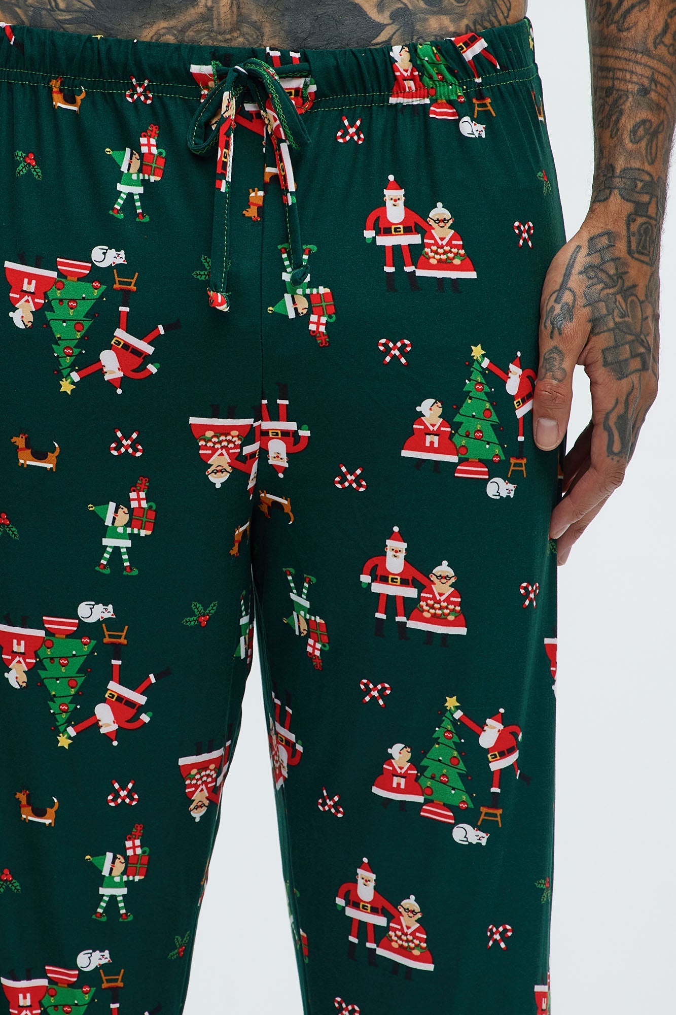 Dear Santa We Tried Holiday PJ Set - Black/combo