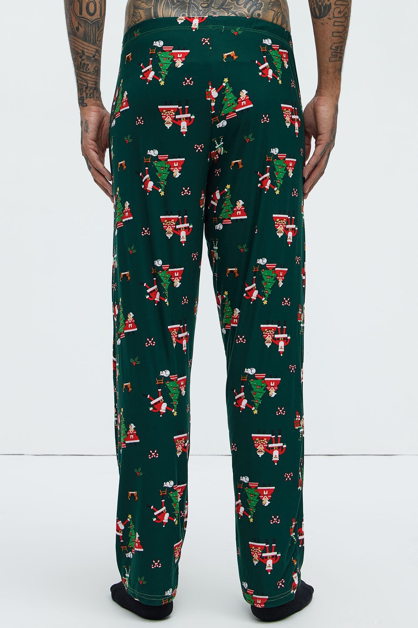 Dear Santa We Tried Holiday PJ Set - Black/combo