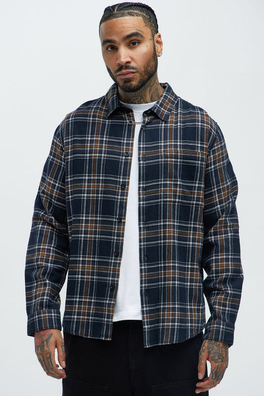 Mansen Flannel Shirt - Black/combo