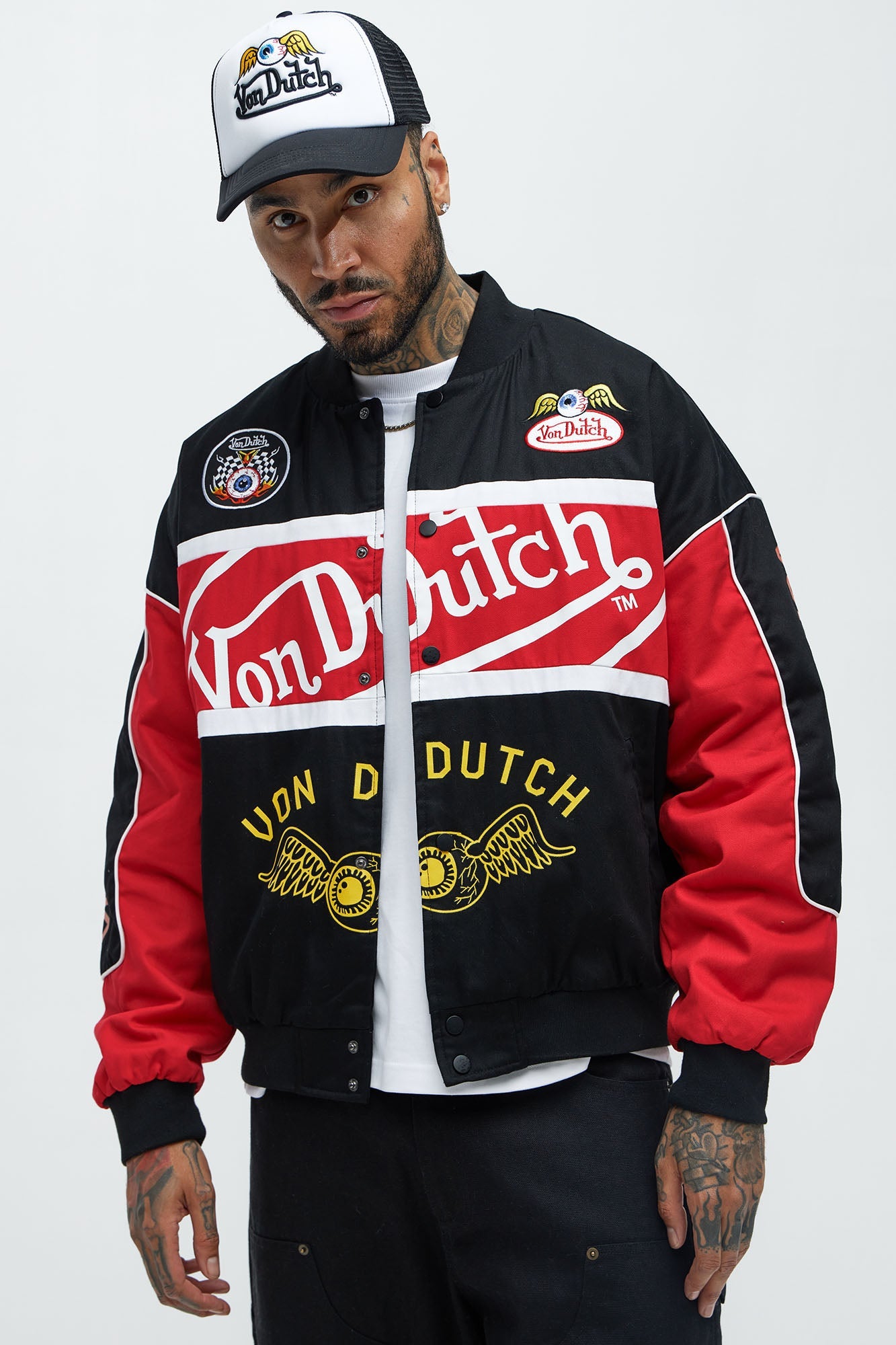 Von Dutch System Jacket - Black/Red