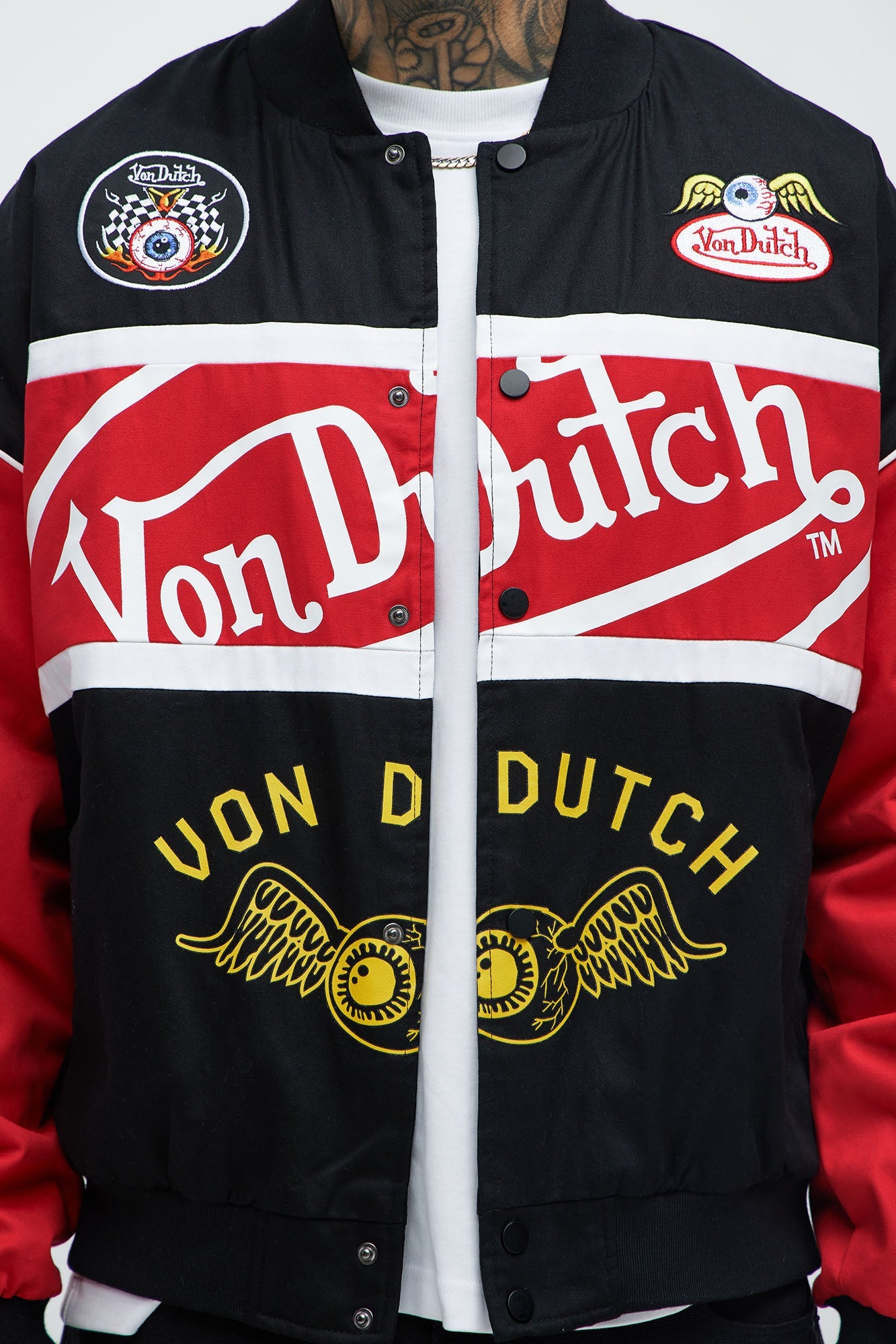 Von Dutch System Jacket - Black/Red
