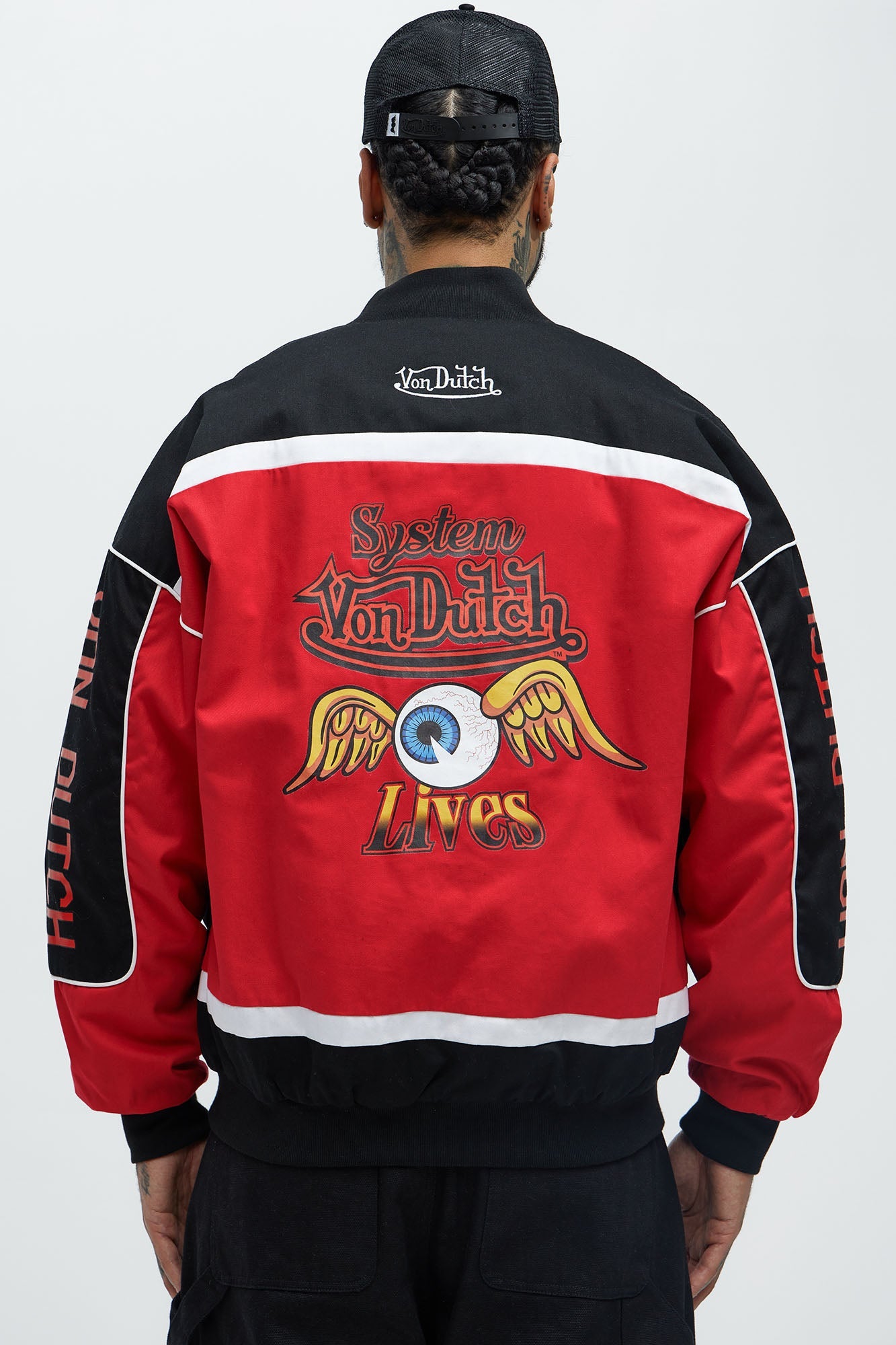 Von Dutch System Jacket - Black/Red