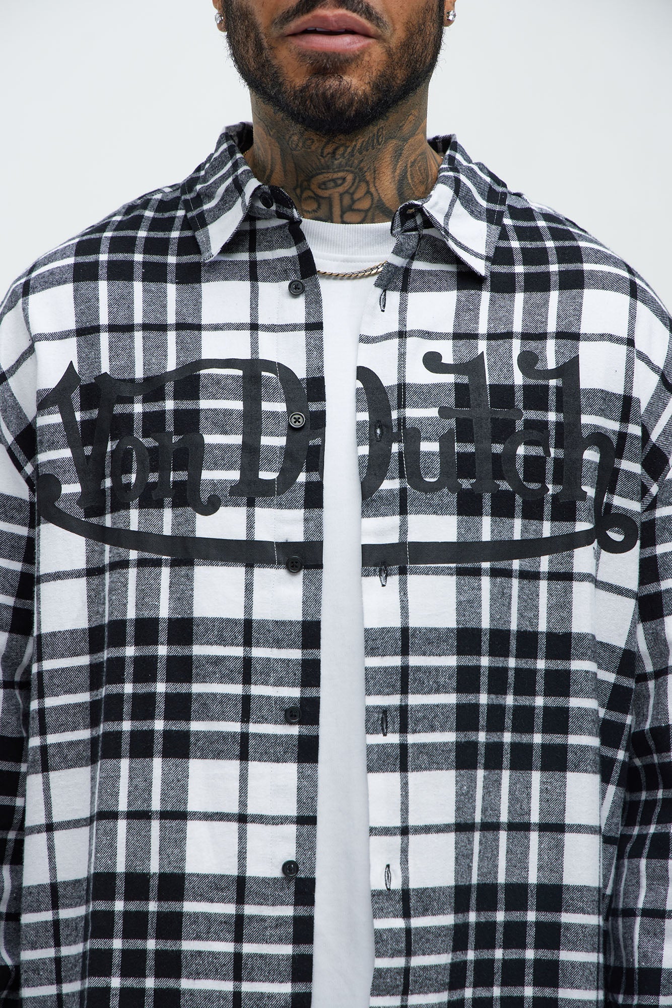 Von Dutch Eyeball Flannel - Black/combo