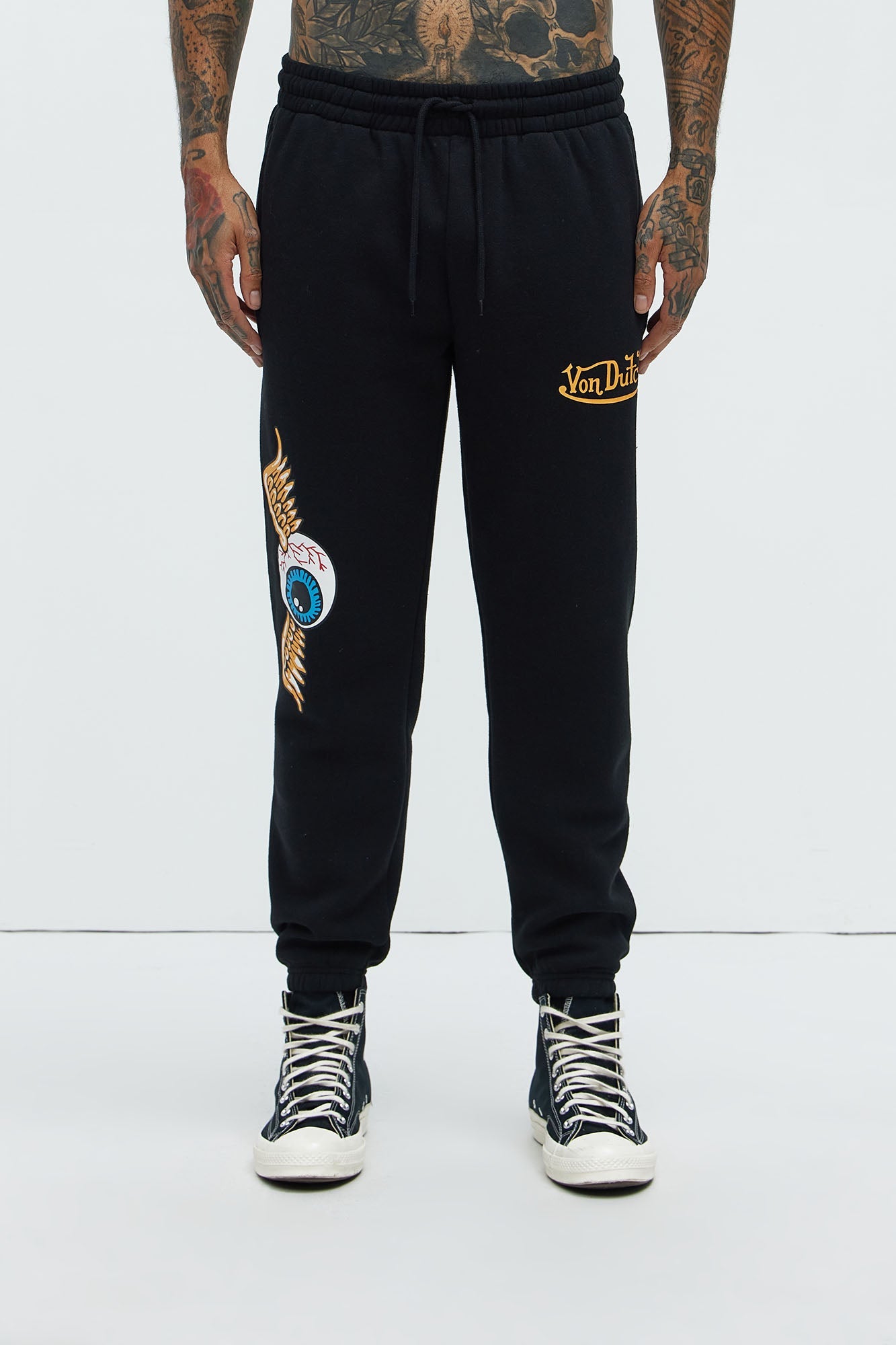 Von Dutch Lost Angels Sweatpants - Black