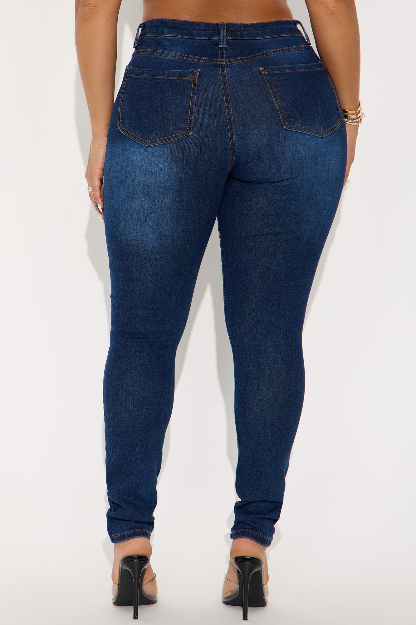 Beachwood Ripped Skinny Jeans - Dark Wash