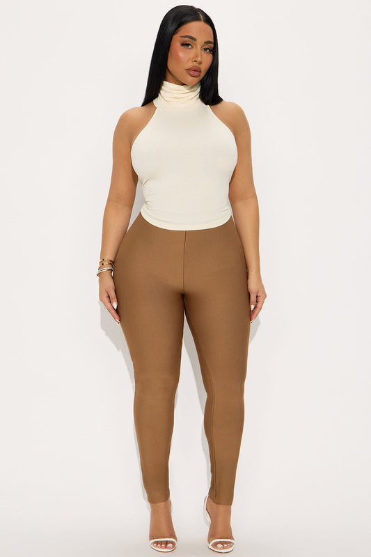 Serafina Bandage Skinny Pants 27″ - Mocha