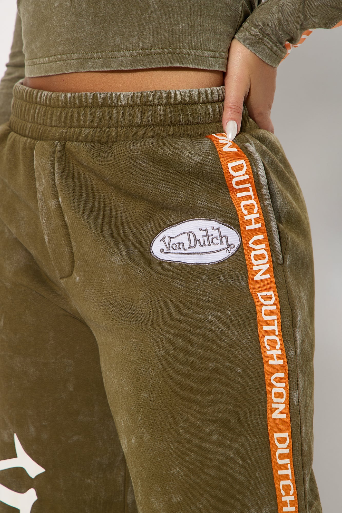 Von Dutch Washed Pants - Olive