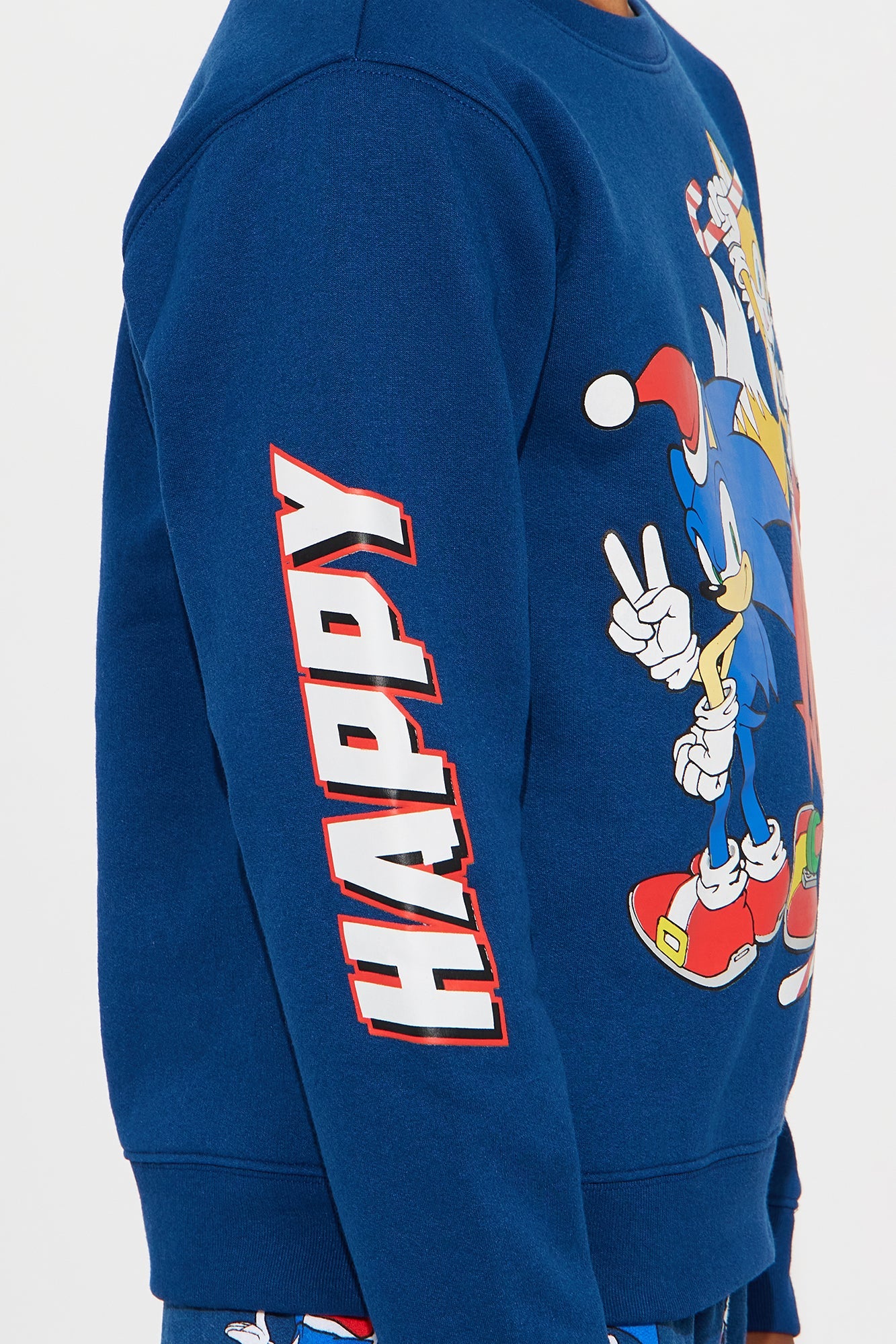 Mini Sonic And Friends Happy Holidays Jogger Pant Set - Navy