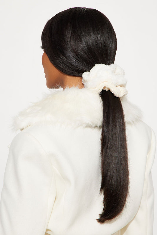 Lazy Hair Do 3 Piece Scrunchie Set - Ivory