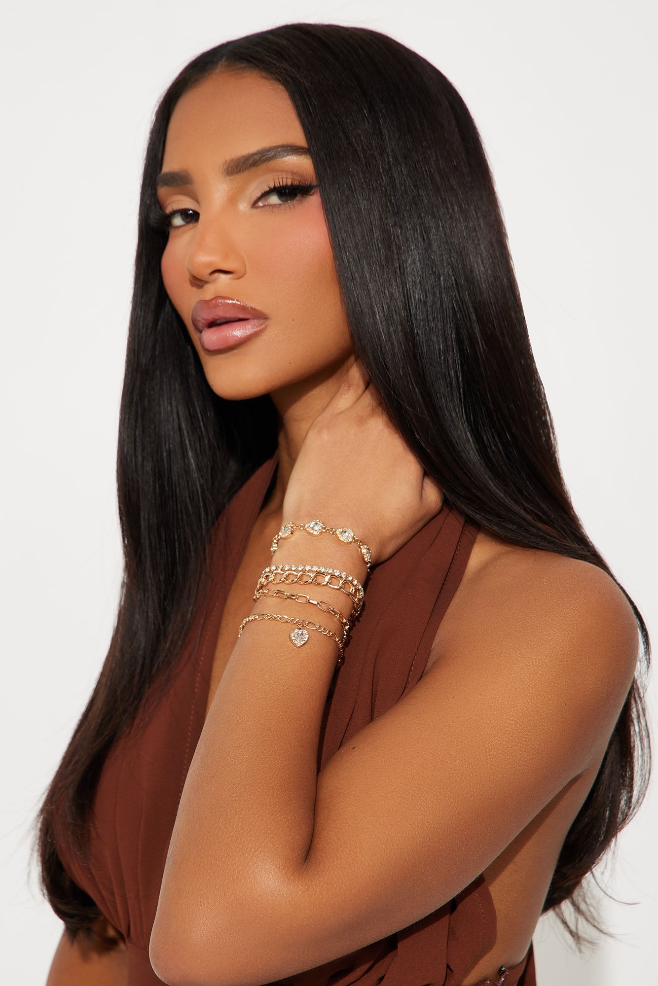 Love Or Lust 5 Piece Bracelet Set - Gold