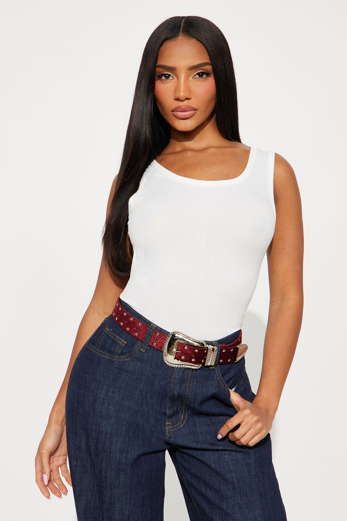 Rodeo Time Belt - Red