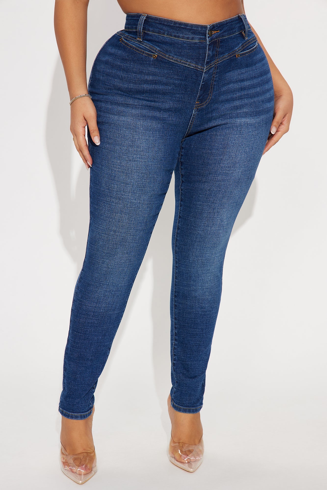 Wild West Stretch Skinny Jeans - Dark Wash