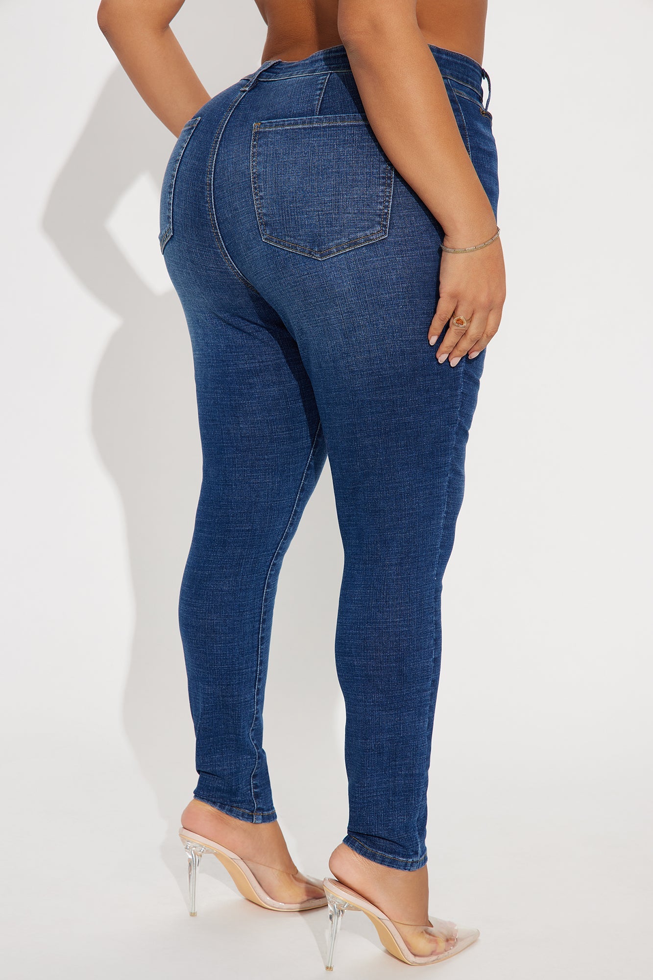 Wild West Stretch Skinny Jeans - Dark Wash