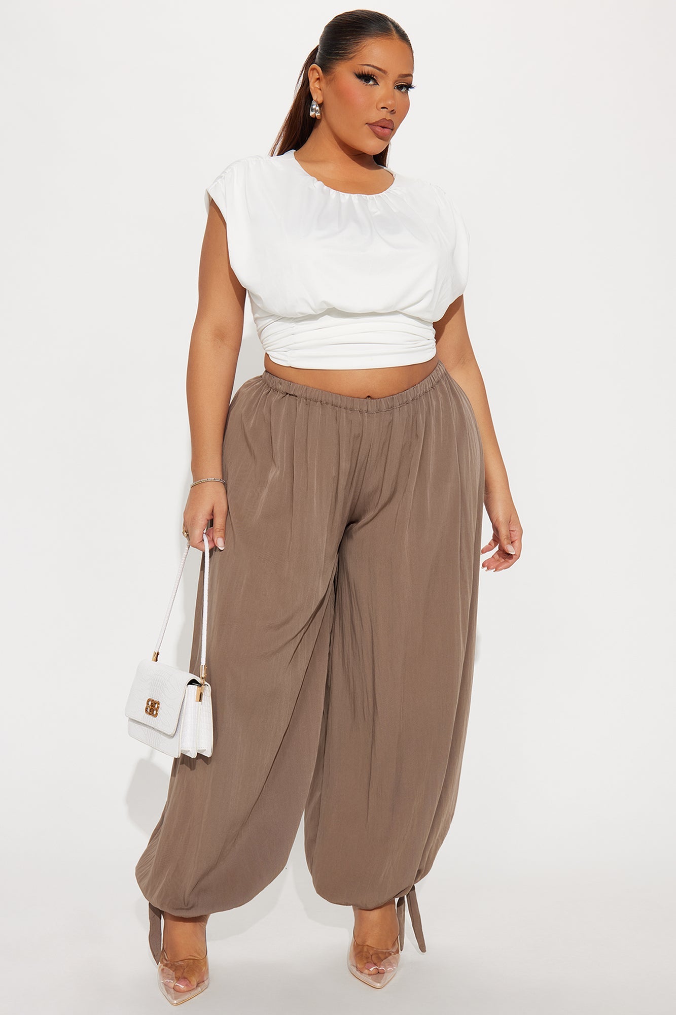 Boho Babe Balloon Pants 29″ - Olive
