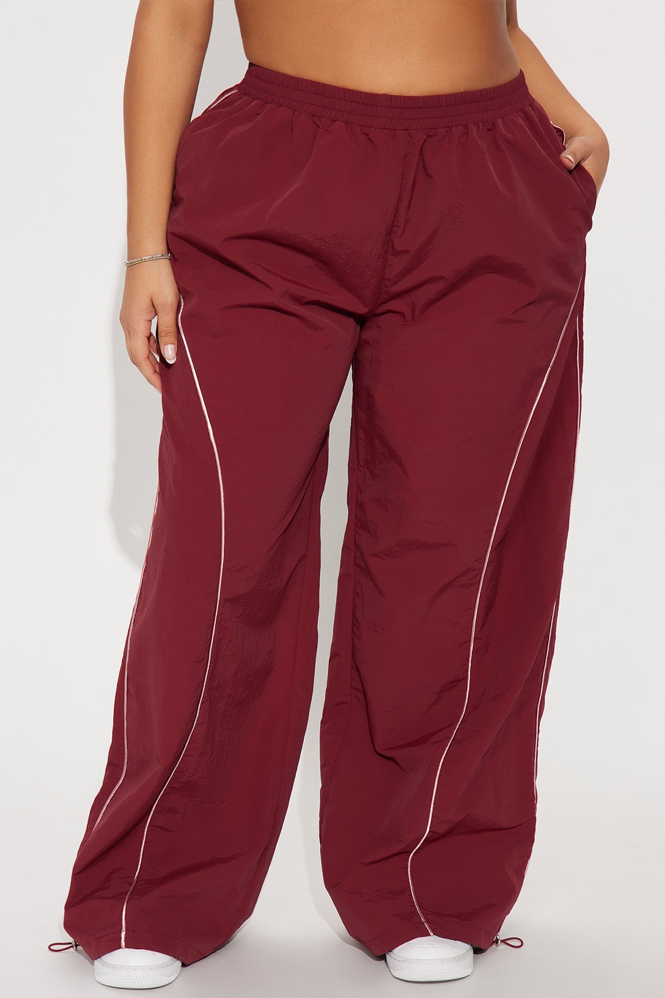 Precise Movement Windbreaker Track Pant - Burgundy/combo