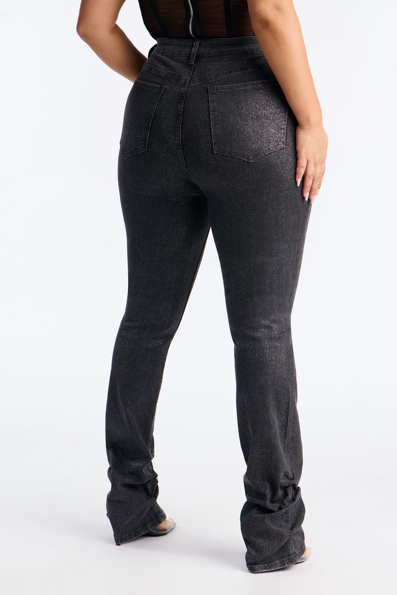 Till Dusk Stacked Straight Leg Jean - Grey/Smoke
