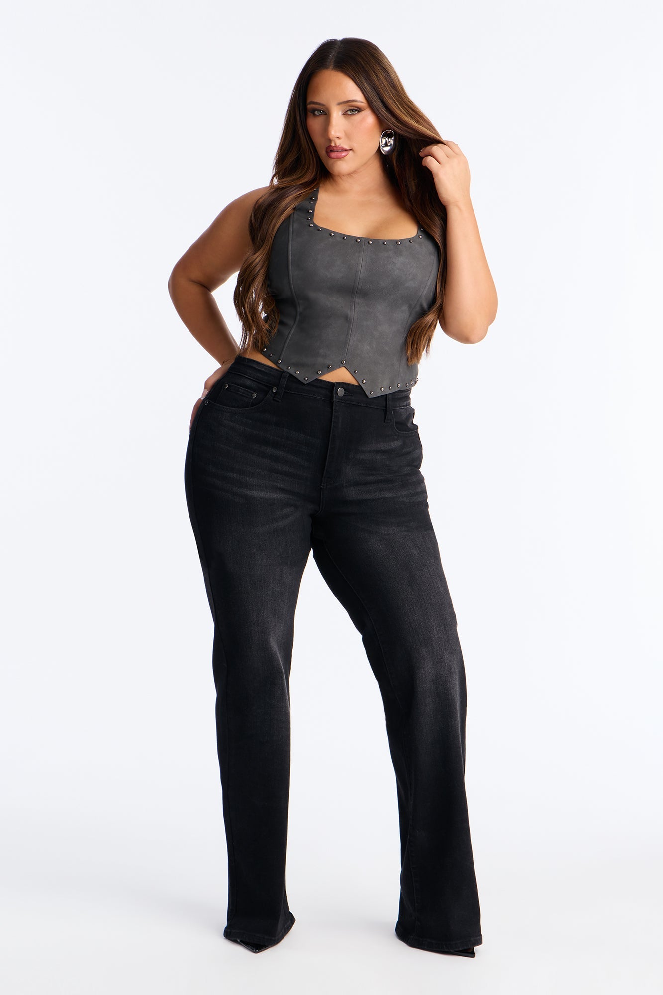 Tall Everyday Basic Straight Leg Denim Jeans - Black