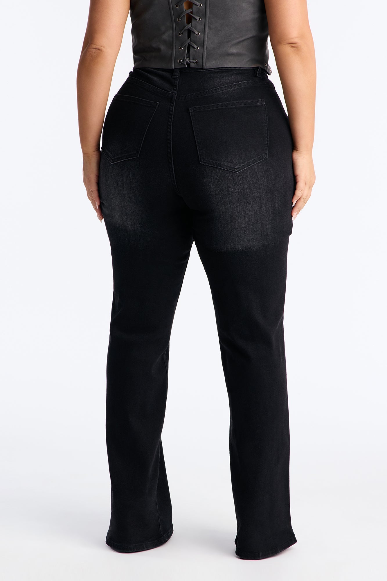Tall Everyday Basic Straight Leg Denim Jeans - Black
